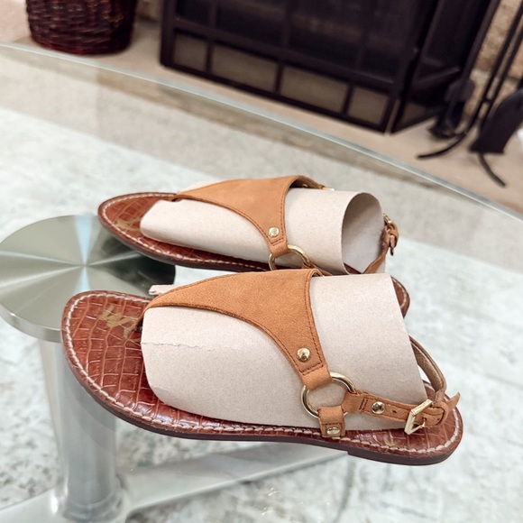 Sam Edelman Brown Suede Greta Thong Sandals Women’s Size 6 - Picture 5 of 7